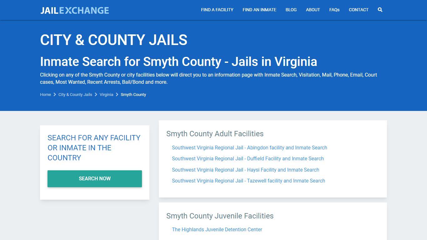 Abingdon Regional Jail Inmates - JAIL EXCHANGE